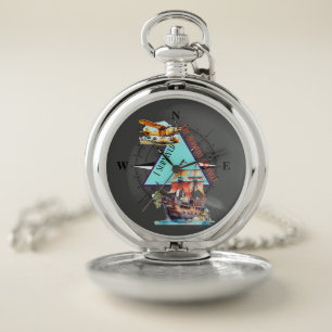 Bermuda Triangle Pocket Watch