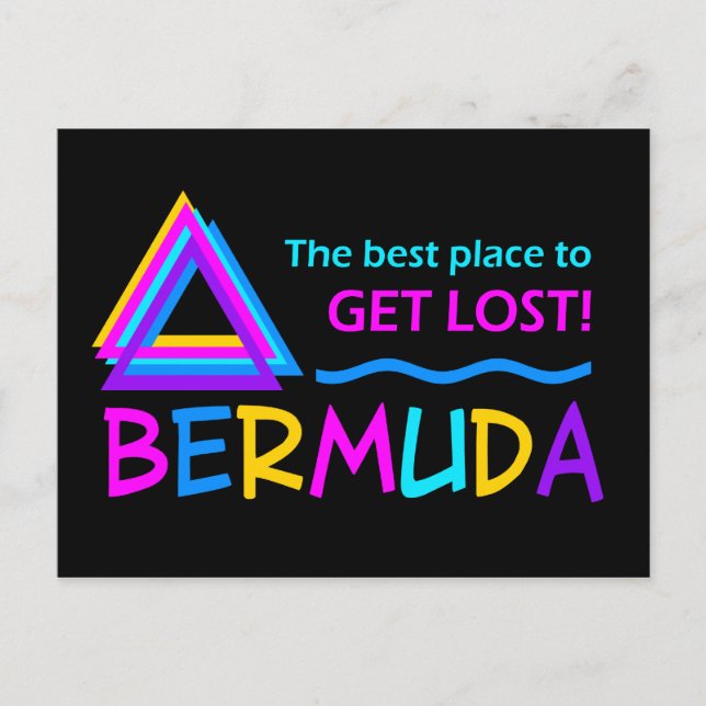 BERMUDA TRIANGLE postcard - customize (Front)