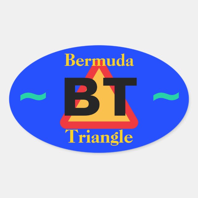 BERMUDA TRIANGLE stickers (4) (Front)