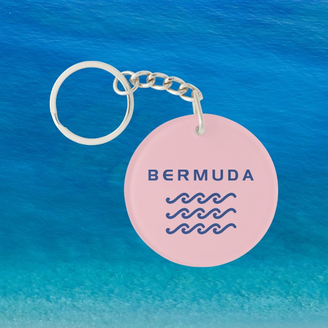 Bermuda Triple Ocean Waves Light-Color Keychain (Creator Uploaded)