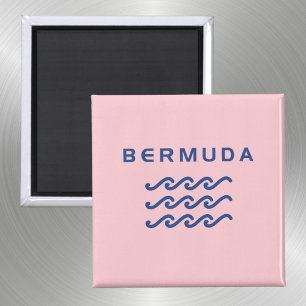 Bermuda Triple Ocean Waves Light-Color Magnet