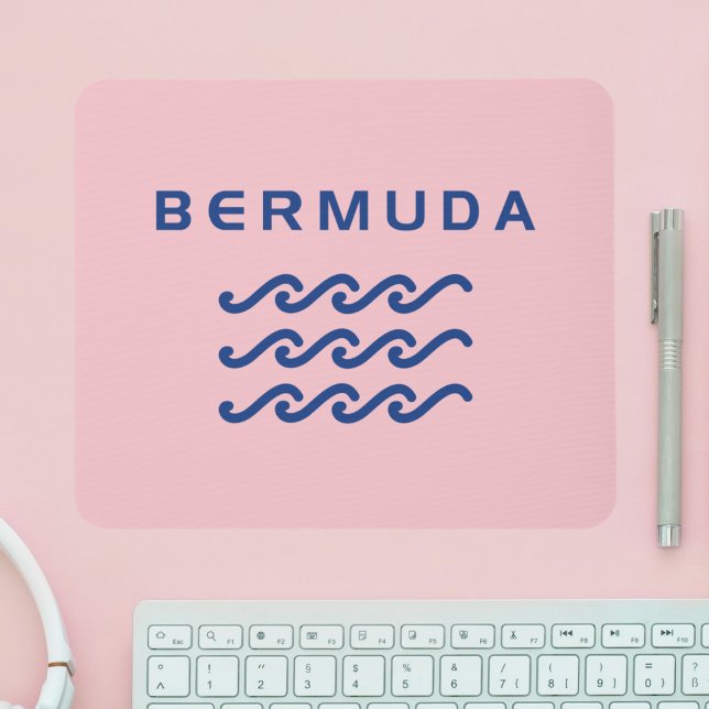 Bermuda Triple Ocean Waves Light-Color Mouse Pad (Creator Uploaded)