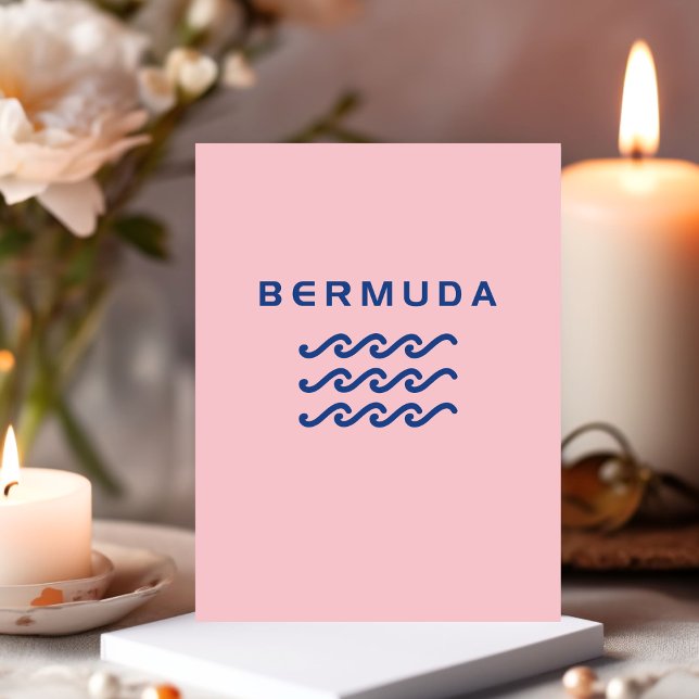 Bermuda Triple Ocean Waves Light-Color Postcard (Creator Uploaded)