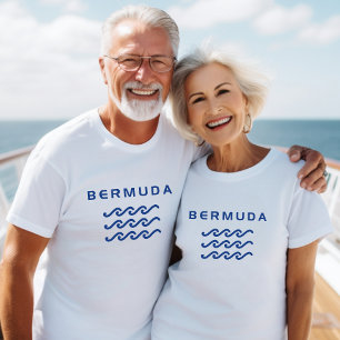 Bermuda Triple Ocean Waves Light-Color T-Shirt