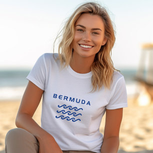 Bermuda Triple Ocean Waves Light-Color T-Shirt