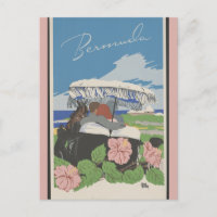 Bermuda Vintage Beach Floral Travel