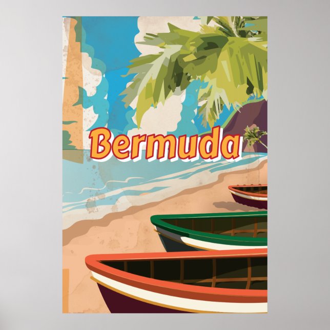 Bermuda Vintage travel poster (Front)