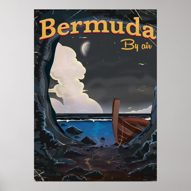 Bermuda vintage travel poster (Front)