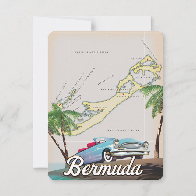 Bermuda vintage travel poster (Back)