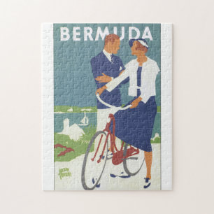 Bermuda Vintage Travel Poster Jigsaw Puzzle