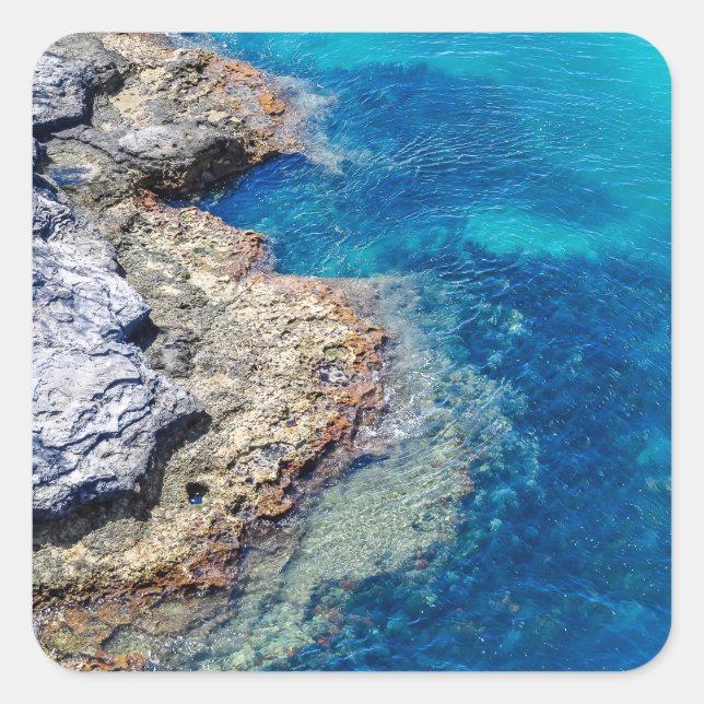 Bermuda Waters & Rocky Shoreline Stickers (Front)