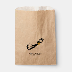 Bermuda Wedding Favor Treat Sacks, Gift Bags