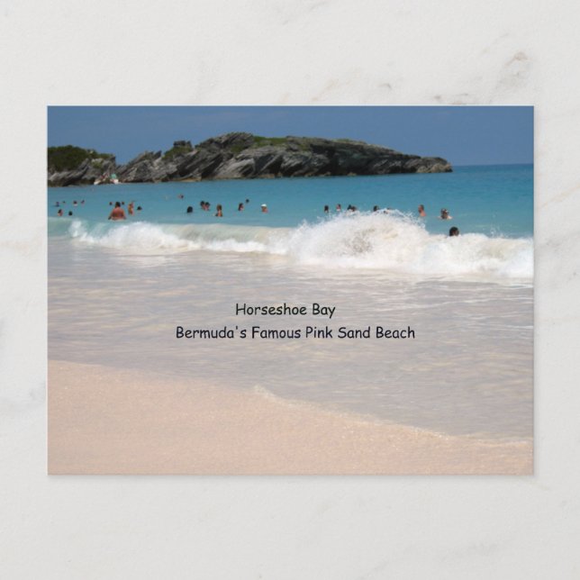 Bermuda's Pink Sand Beach Postcard (Front)
