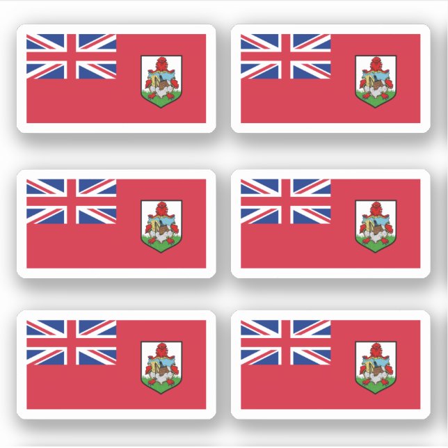 Bermudian flag sticker (Front)