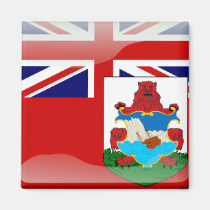 Bermudian glossy flag magnet