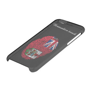 Bermudian touch fingerprint flag clear iPhone 6/6S case