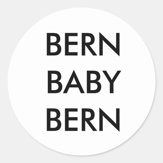 Bern Baby Bern Classic Round Sticker (Front)