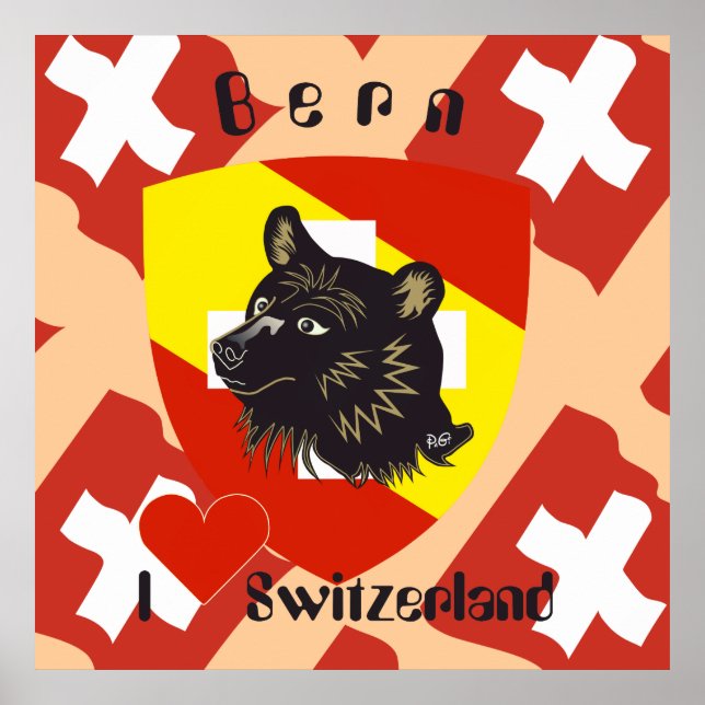 Bern, Bern, Berna, Bärn, Schweiz, Switzerland, Pos Poster (Front)