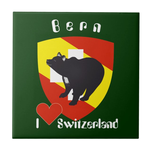 Bern Berne Berna Schweiz Suisse Fliese Ceramic Tile (Front)
