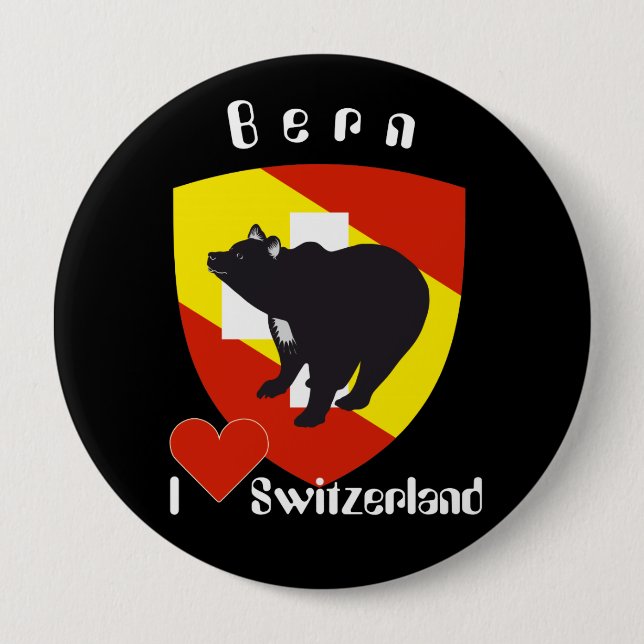 Bern Berne Berna Schweiz Suisse Svizzera Svizra Pinback Button (Front)