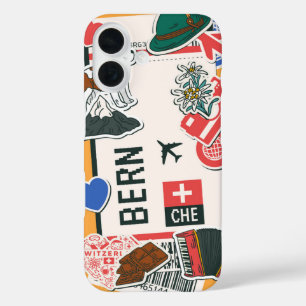 Bern Boarding Pass – Switzerland Travel Culture iPhone 16 Case