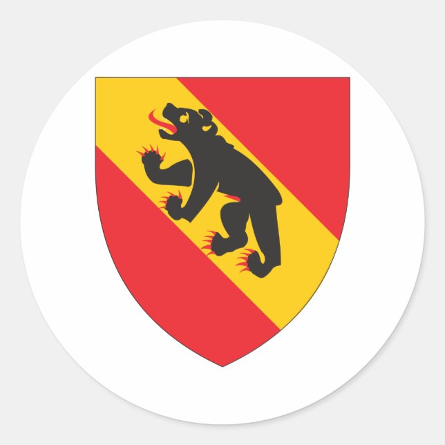 Bern Coat Of Arms Classic Round Sticker (Front)