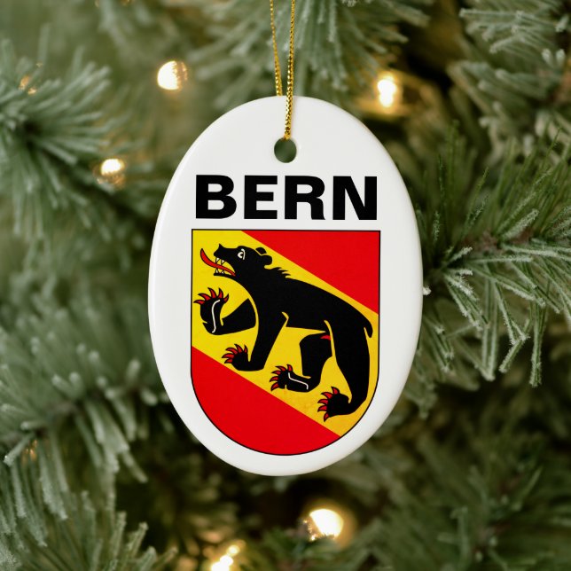 Bern coat of arms, SWITZERLAND Ceramic Ornament (Tree)