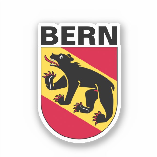 Bern coat of arms, SWITZERLAND  Sticker (Front)