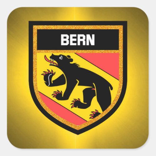 Bern Flag Square Sticker