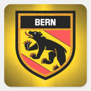Bern Flag Square Sticker