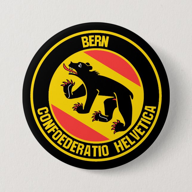 Bern Round Emblem Button (Front)