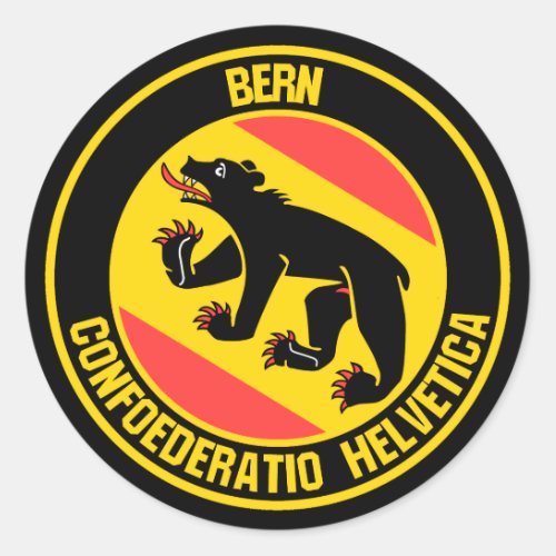 Bern Round Emblem Classic Round Sticker