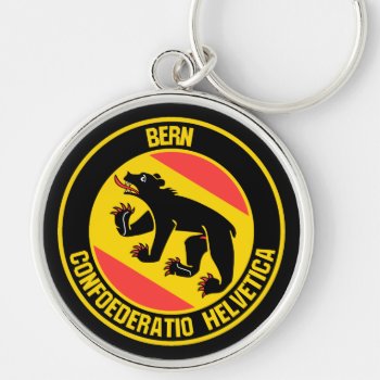 Bern Round Emblem Keychain by KDR_DESIGN at Zazzle