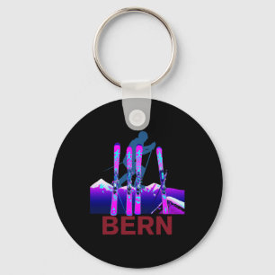 Bern Skiing And Snowboarding Retro 90s Bern Ski  Keychain