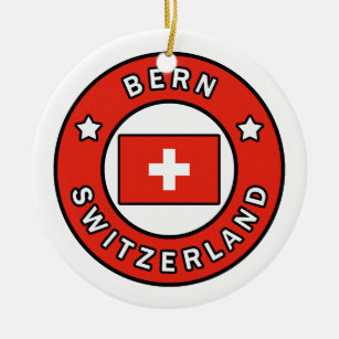 Bern Switzerland Ceramic Ornament