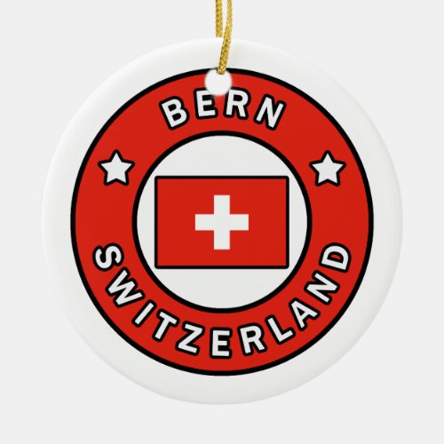 Bern Switzerland Ceramic Ornament