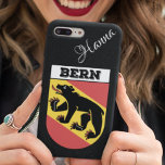 Bern, Switzerland Coat of Arms | Black Glitter  Samsung Galaxy S22 Case<br><div class="desc">Bern, Switzerland Coat of Arms on fine black glitter background | Handwritten Name Samsung Galaxy S22 Case. Show off your love for Canton Bern, Switzerland with this stunning coat of arms themed phone case. Featuring the official coat of arms of Canton Bern, this phone case is a tribute to the...</div>