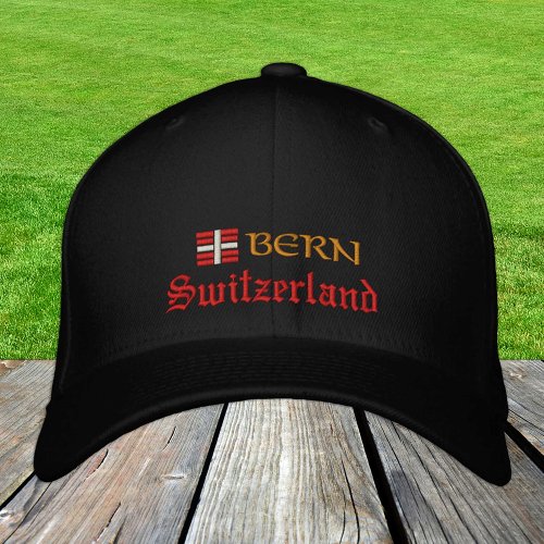 Bern  Switzerland fashion  Swiss Flag Patriots Embroidered Baseball Cap