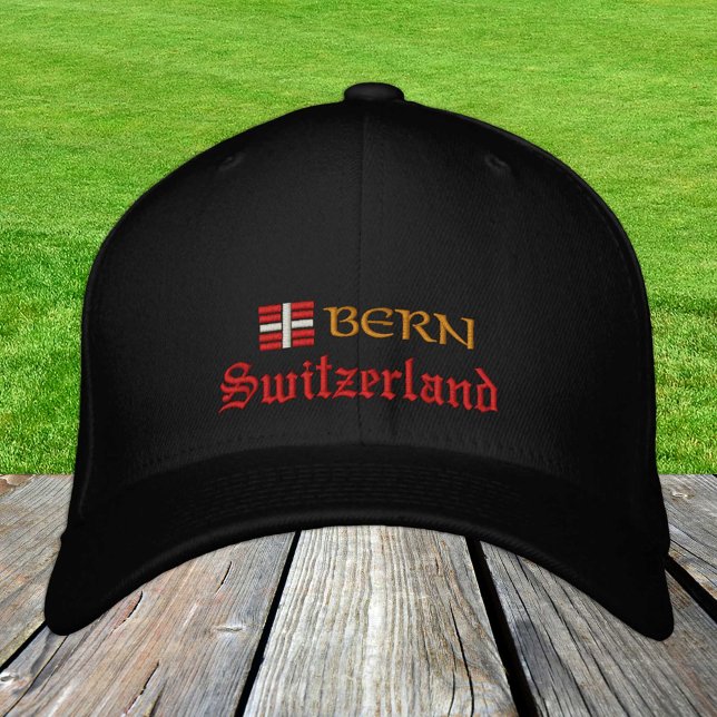 Bern & Switzerland fashion / Swiss Flag Patriots Embroidered Baseball Cap (Creator Uploaded)