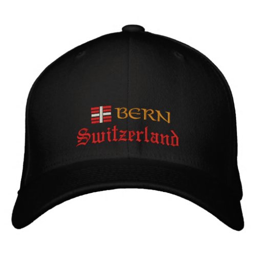 Bern  Switzerland fashion  Swiss Flag Patriots Embroidered Baseball Cap