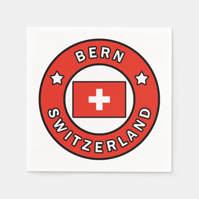 Bern Switzerland Napkins (Front)