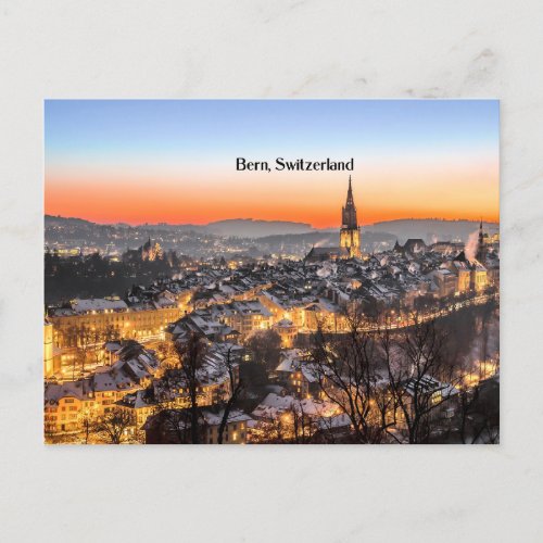 Bern Switzerland panoramic view Postcard