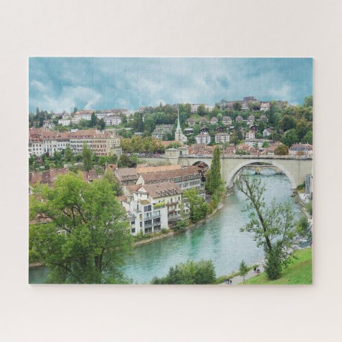 Bern Switzerland Swiss Travel Photo Aare River Jigsaw Puzzle