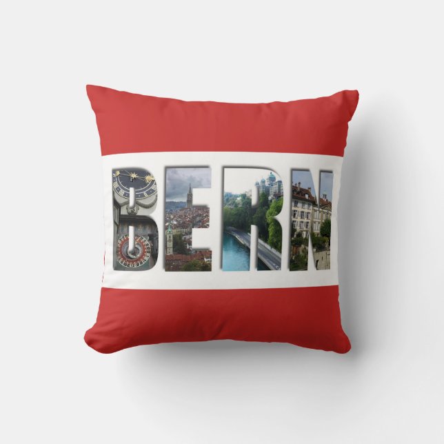 Bern Switzerland Throw Pillow (Front)