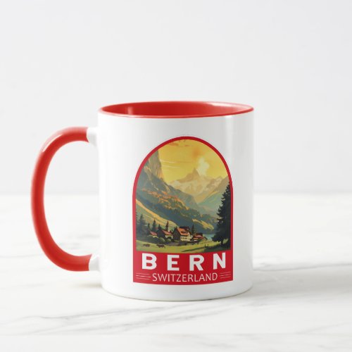 Bern Switzerland Travel Art Vintage Mug