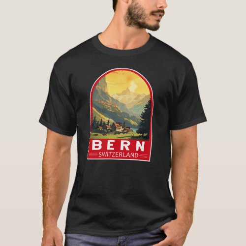 Bern Switzerland Travel Art Vintage T_Shirt