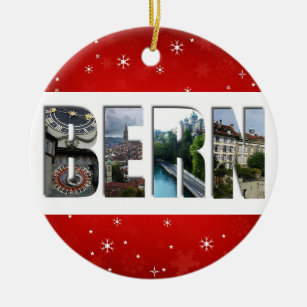 Bern Switzerland Travel Photos Christmas Ceramic Ornament