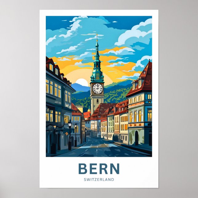 Bern Switzerland Travel Print (Front)