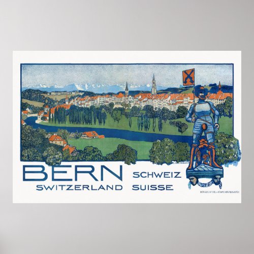 Bern Switzerland Vintage Poster 1906