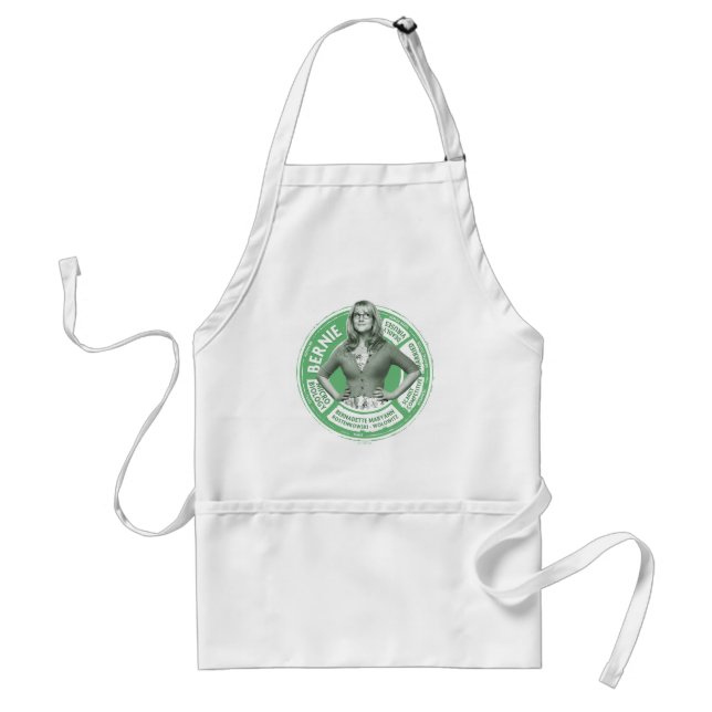 Bernadette Info Graphic Adult Apron (Front)